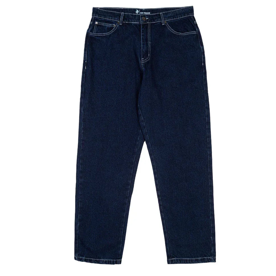 Red Dragon 'Franklin' Baggy Jeans - Dark Blue-2