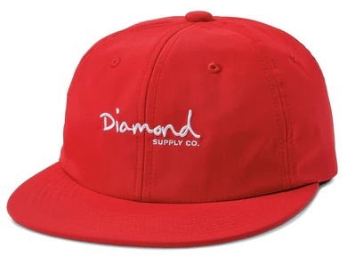 Diamond Supply Co. 'Mini Script OG' Snapback Cap - Red-1