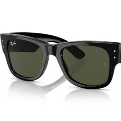 Ray-Ban 'Mega Wayfarer' Sunglasses - Black / Green-1