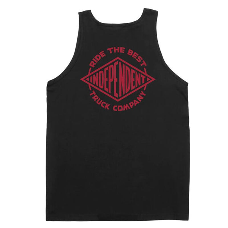 Independent 'Wheel Logo' Tank Top - Black-2