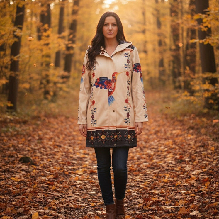 Pearl Hummingbird 3/4-Length Coat-1