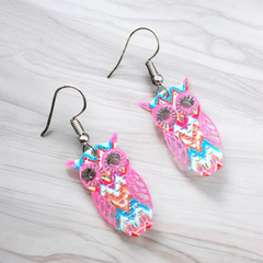 Owl Hollow Out Earrings-2