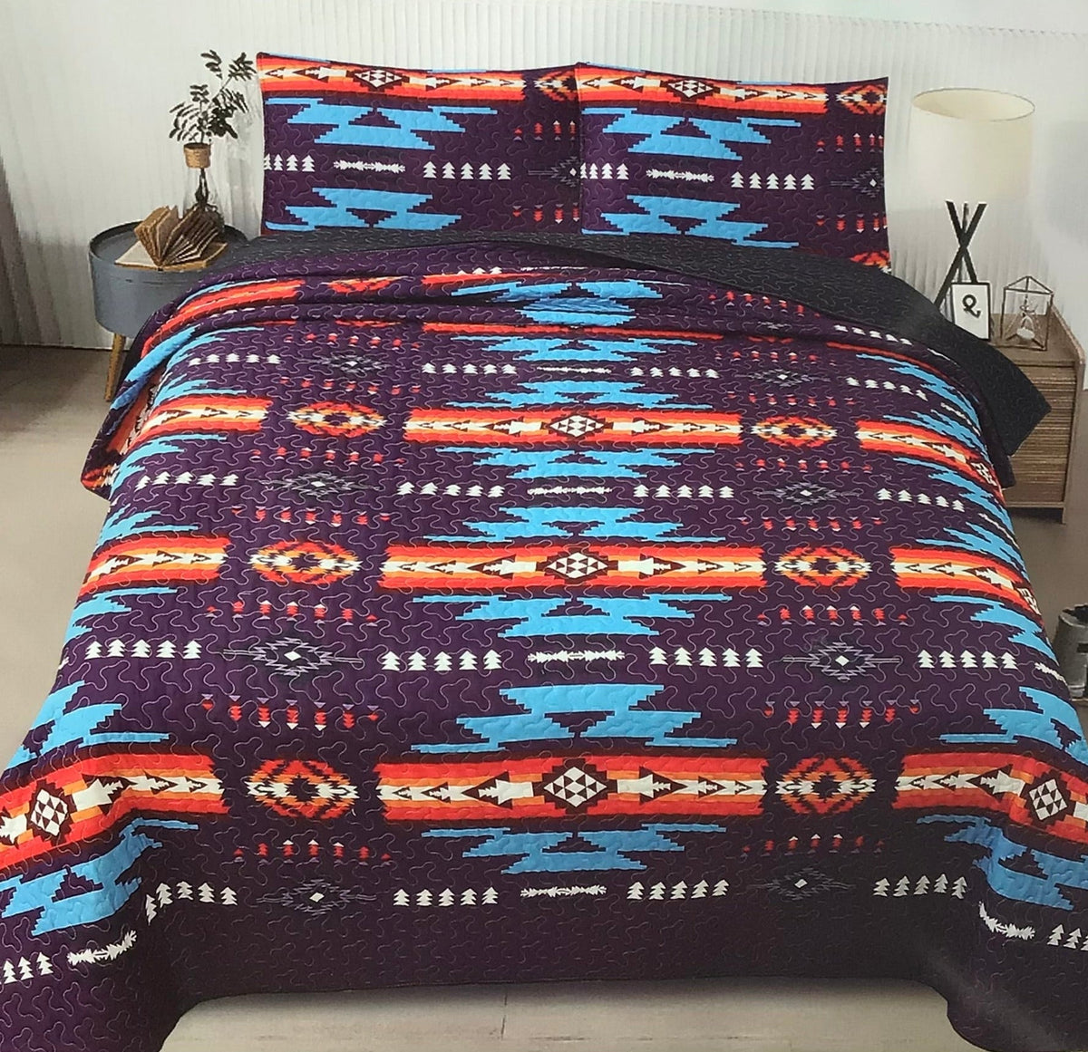 Navajo 3 Piece Quilt Set-1