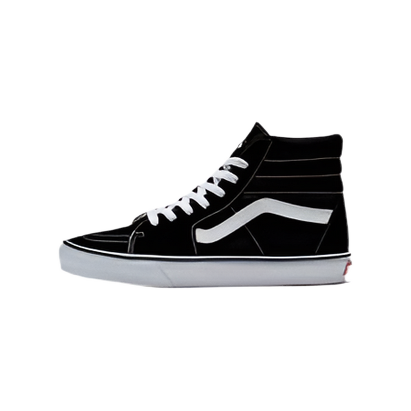 Vans 'Sk8-Hi' Shoes - Black/Black/White-1