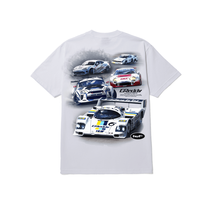 HUF x Greddy 'Lemans' Tee - White-2