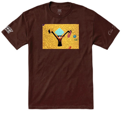 Color Bars x Looney Tunes 'Riches' Tee - Brown-1