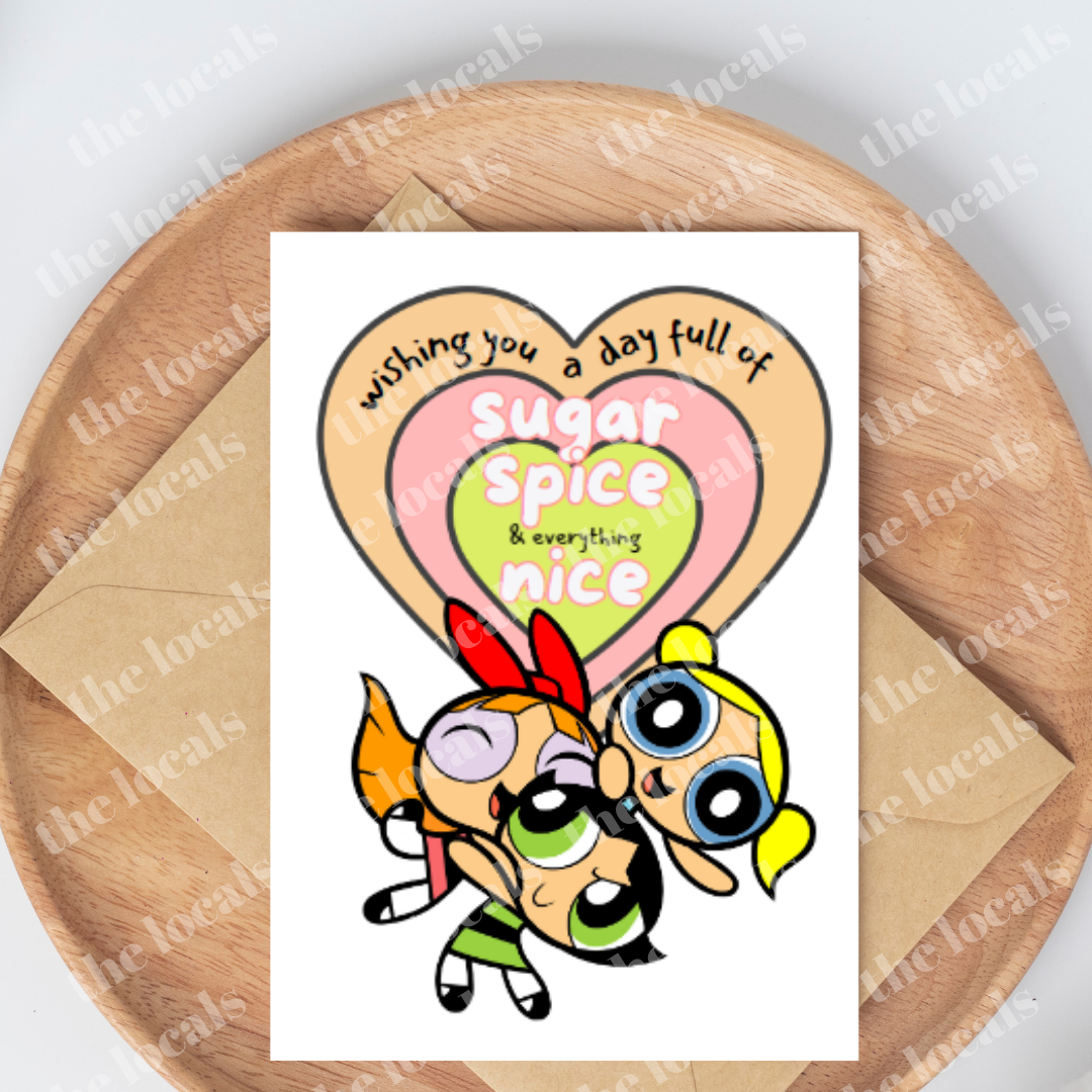 Powerpuff Girls Greeting Card-1