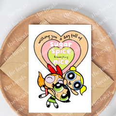 Powerpuff Girls Greeting Card-1