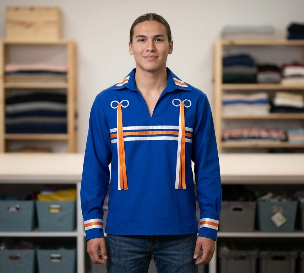 Blue Ribbon Shirt (Bow)-1