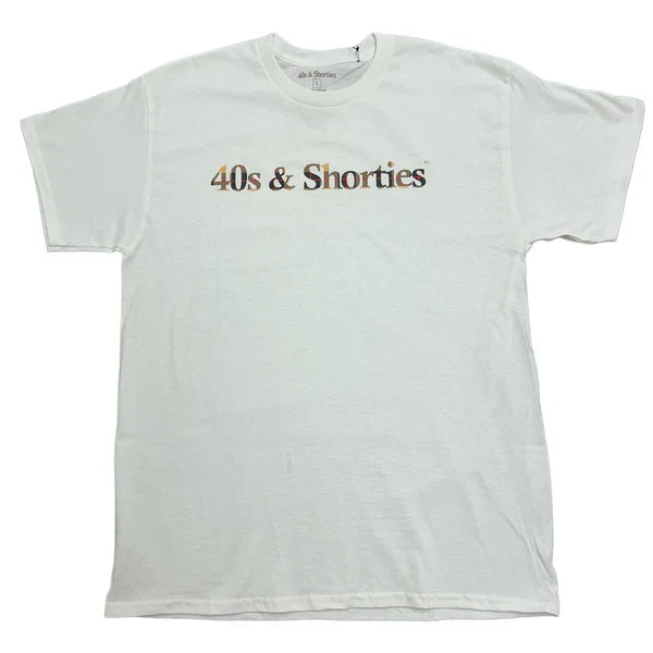 40’s & Shorties 'Plaid Logo' Tee - White-1