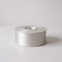 Satin Ribbon Double Face-white #000- 3.8 cm Wide-1