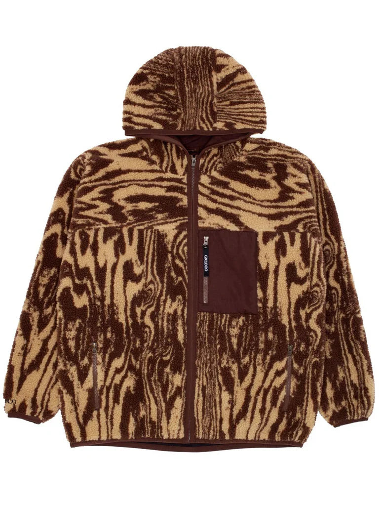 GX1000 'Hooded Sherpa' Jacket - Beige/Brown-1