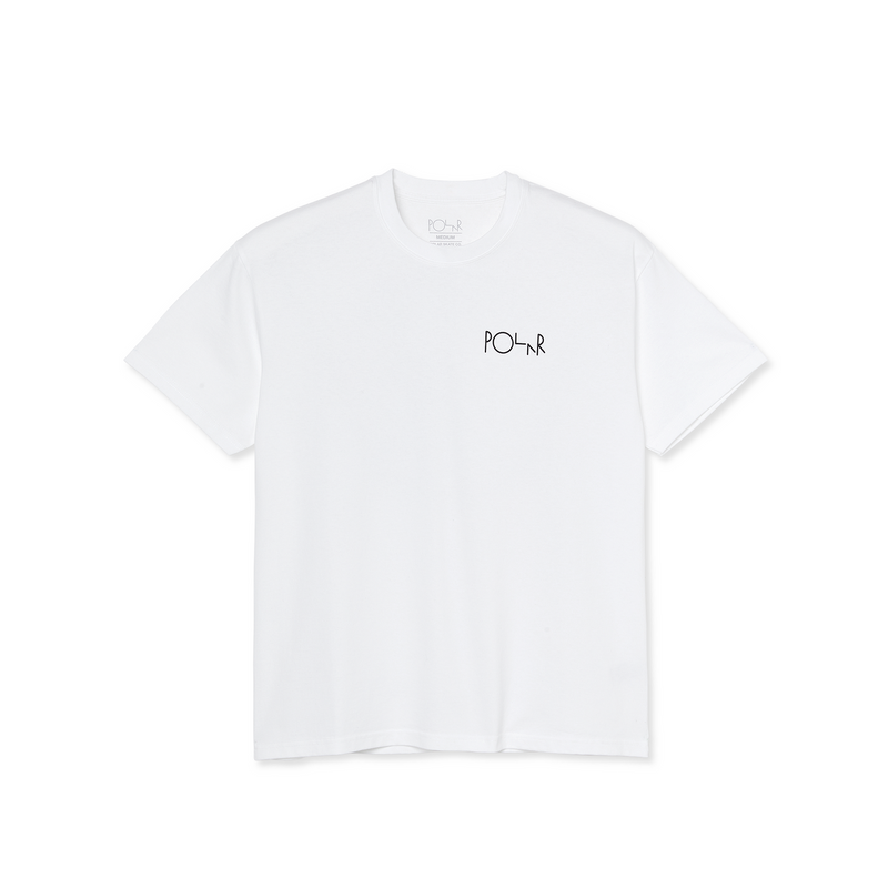 Polar Skate Co. 'Stroke Logo' Tee - White-1