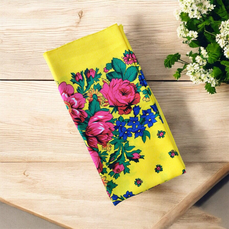 Sunshine (Yellow ) Kokum Scarf-1