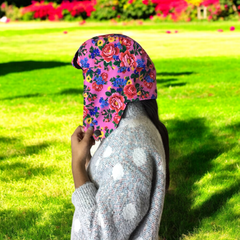 Pink Kookum Hat with Drop-Down Ears-1