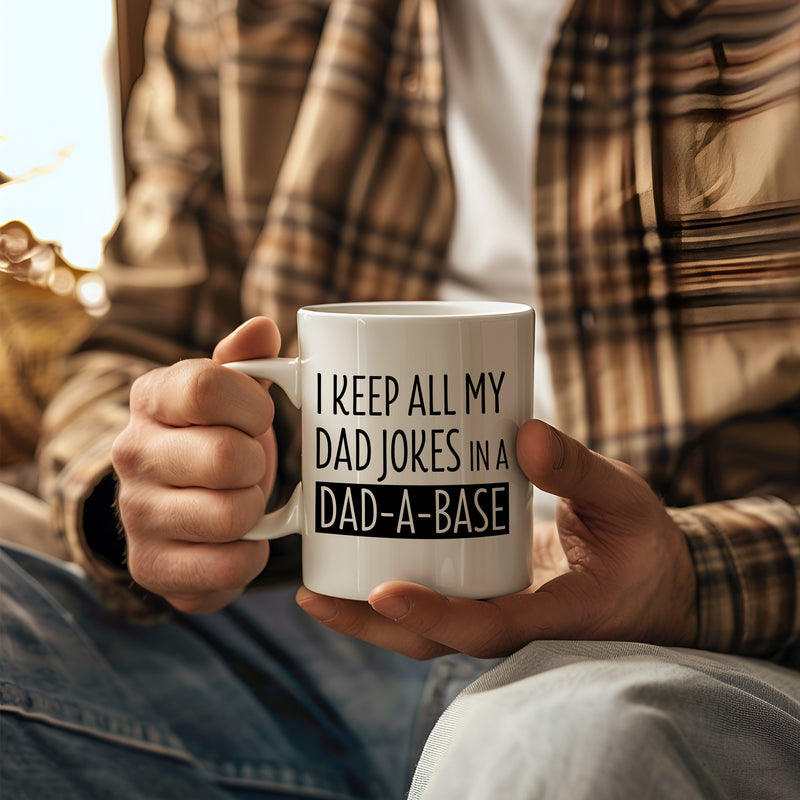 Dad-A-Base Data Entry Mug — Funny Dad Gift for Remote Workers & Professionals-1