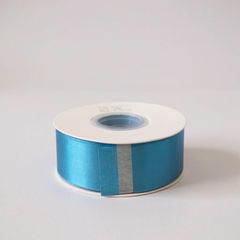 Satin Ribbon Double Face-Blue #328- 3.8 cm Wide-1
