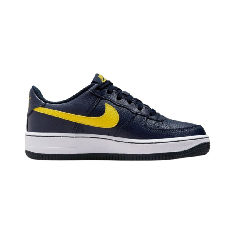 Nike 'Air Force 1' Shoes - Obsidian/Opti Yellow (GS)-3