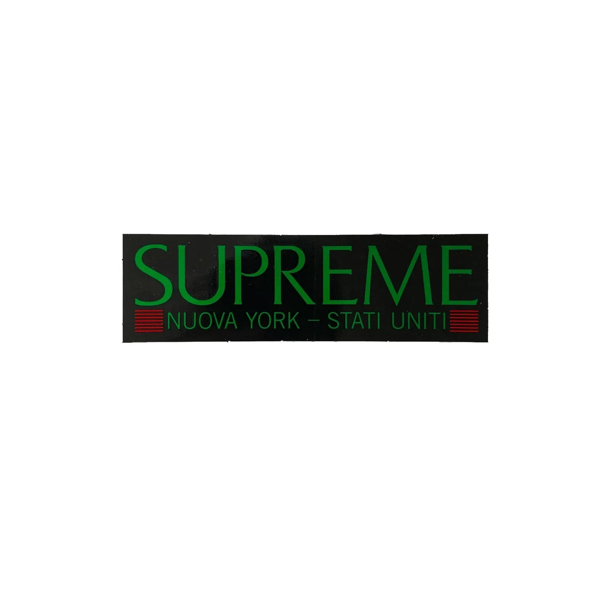Supreme 'Nuova York - Stati Uniti' Sticker - Black-1