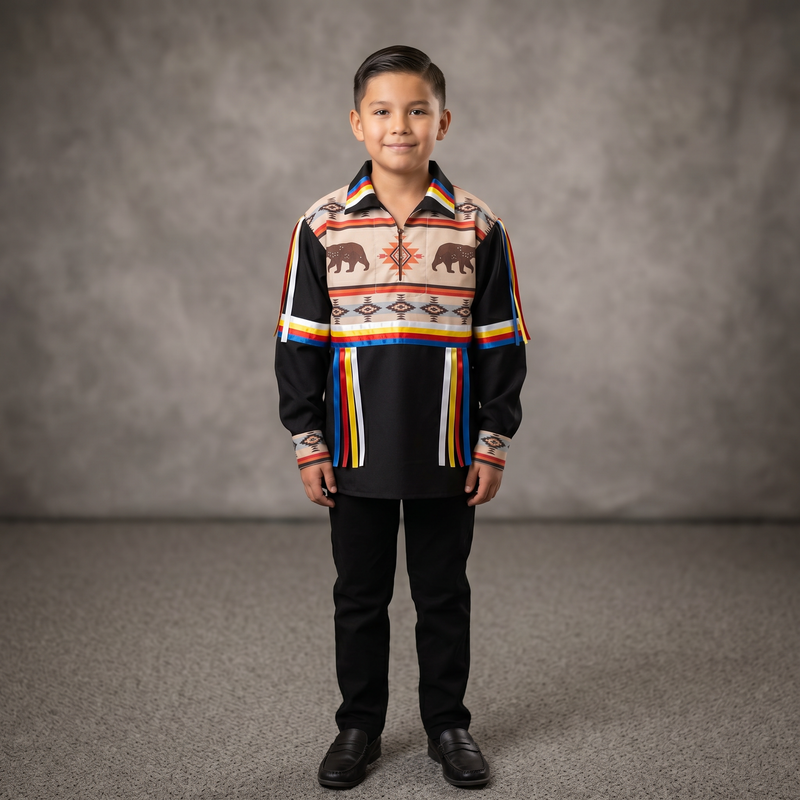 Bear Youth Ribbon shirt-1