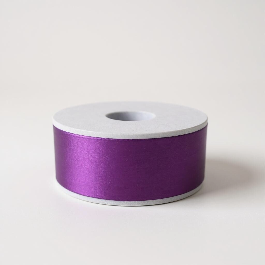 Satin Ribbon Double Face-Dark Purple #285 -3.8 cm Wide