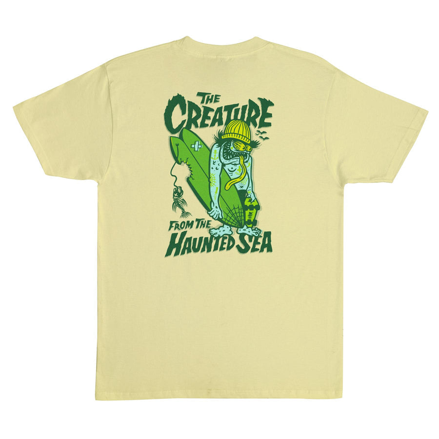 Creature 'Haunted Sea' Tee Cornsilk Yellow-2