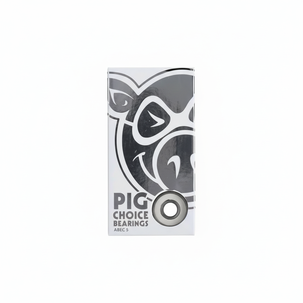 Pig Wheels 'Select' Skateboard Bearings - White-2