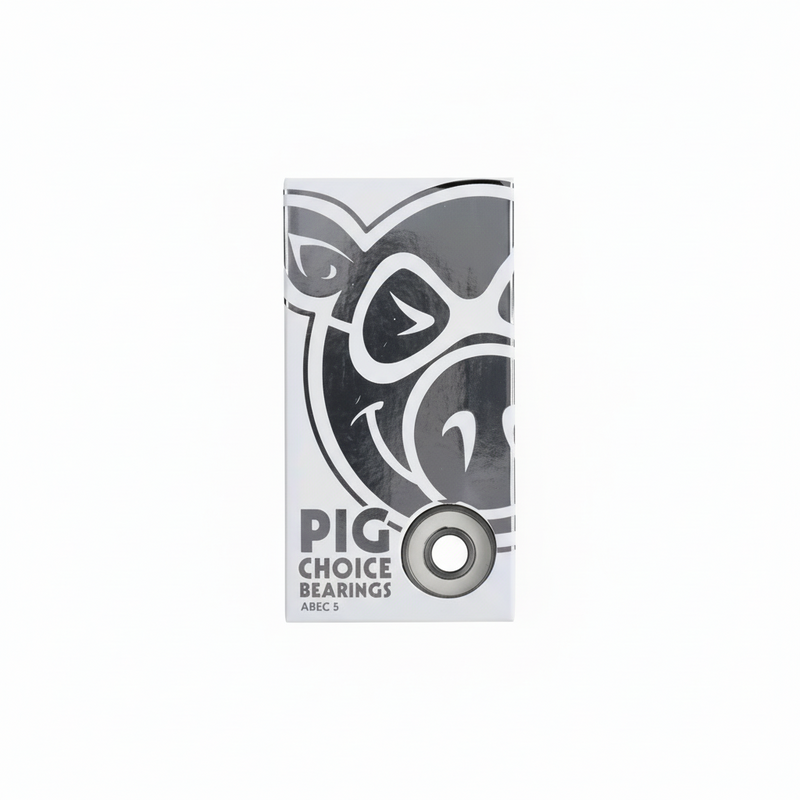 Pig Wheels 'Select' Skateboard Bearings - White-2