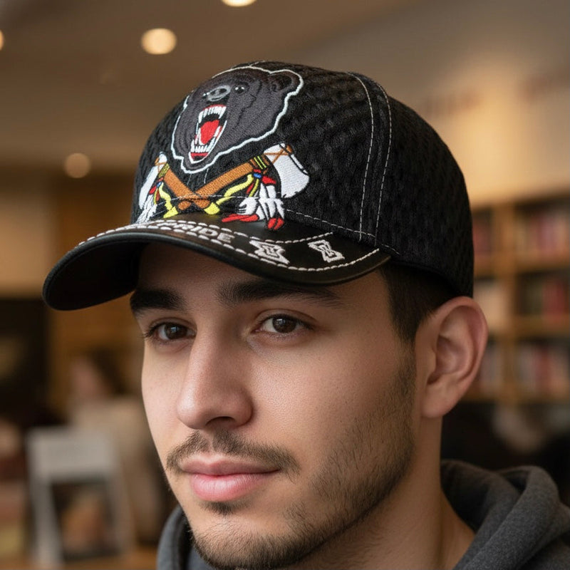 Bear Pattern Native Cap-2