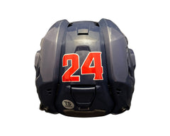 Dylan Cozens Autographed Lethbridge Hurricanes Navy Blue CCM Replica Helmet-3