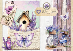 SL Die-Cut Paper Pad Lavender Season Essentials 32 SH-2