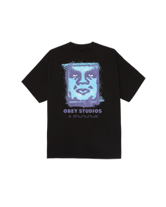 Obey 'Chalky Icon' Tee - Black-1