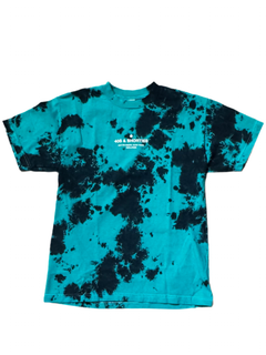 40’s & Shorties 'General Logo' Tee - Green Tie-Dye/Navy-1