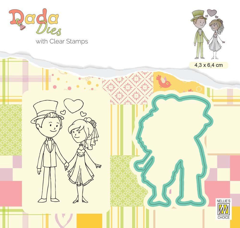DADA Set Die & Clear stamp marriage In Love-1