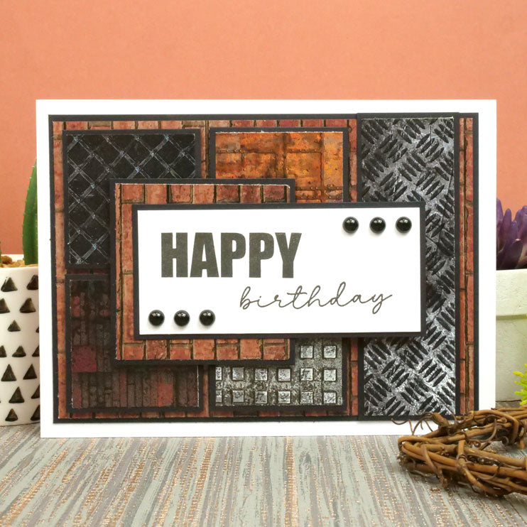 Duo Design Paper Pads - Industrial Textures & Beautiful Brick-11
