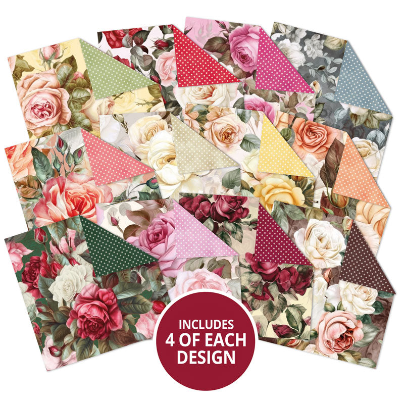 Duo Design Paper Pads - Radiant Roses & Delightful Dots-2