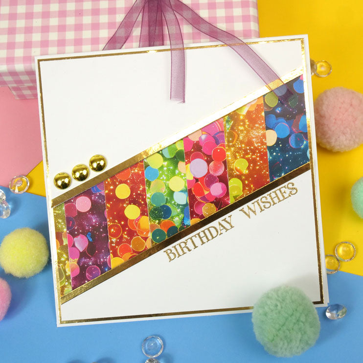 Duo Design Paper Pads - Iridescent Rainbow & Sparkling Sequins-9