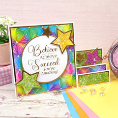 Duo Design Paper Pads - Iridescent Rainbow & Sparkling Sequins-11