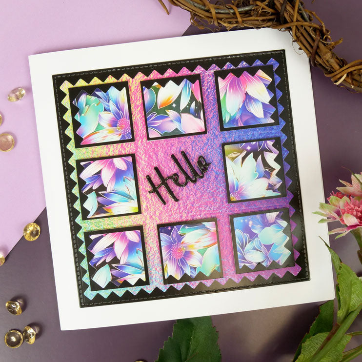 Duo Design Paper Pads - Iridescent Rainbow & Sparkling Sequins-12