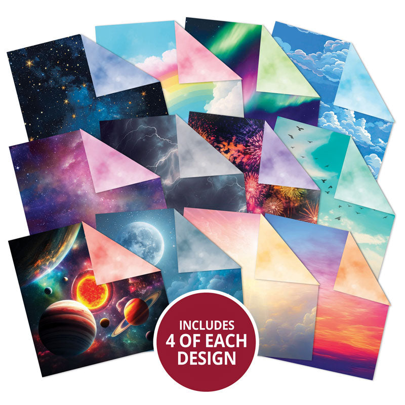 Duo Design Paper Pads - Stunning Skies & Colourful Clouds-2