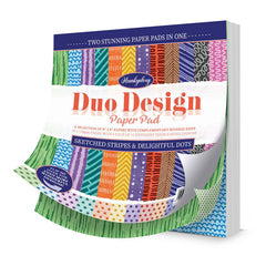 Duo Design Paper Pads - Sketched Stripes & Delightful Dots-1