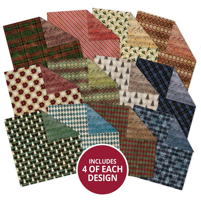 Duo Design Paper Pads - Traditional Christmas & Music Paper-2