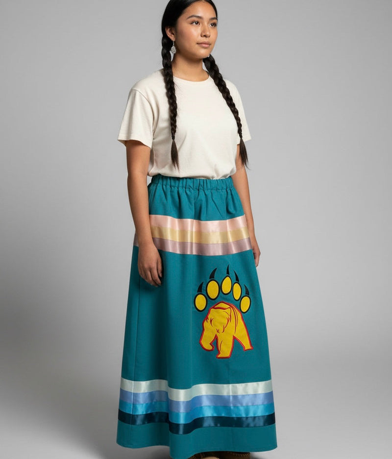 Trail of the Bear Ribbon Skirt-2