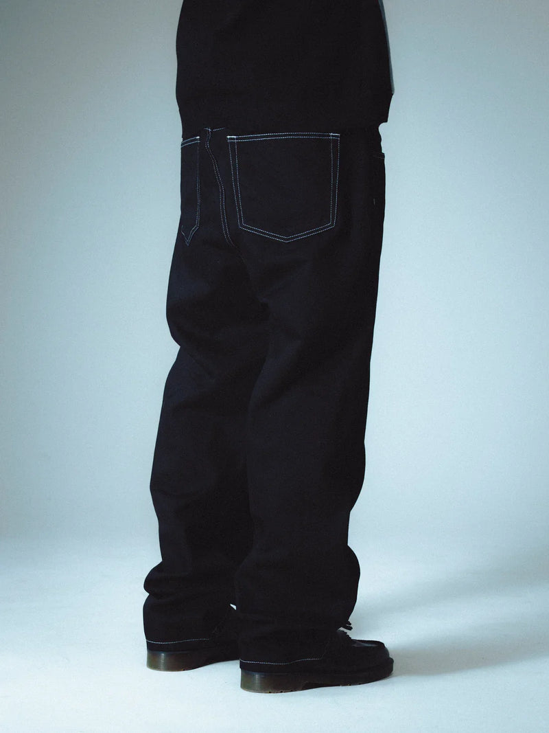 Jacker 'Classic Daily' Denim Pants - Black-4