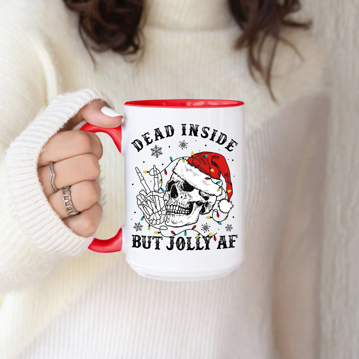 "Dead Inside But Jolly AF" Mug — Funny Sarcastic Coffee Mug-2