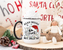 "Dead Inside But Jolly AF" Mug — Funny Sarcastic Coffee Mug-1