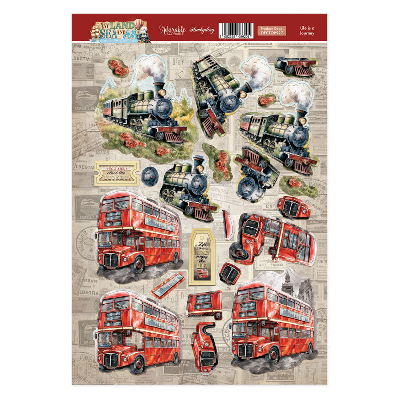 Life Is A Journey Decoupage Topper Sheet-1