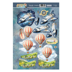 Out Of This World Decoupage Topper Sheet-1