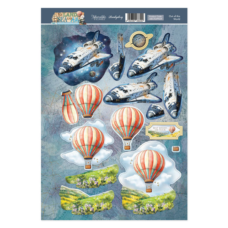 Out Of This World Decoupage Topper Sheet-1