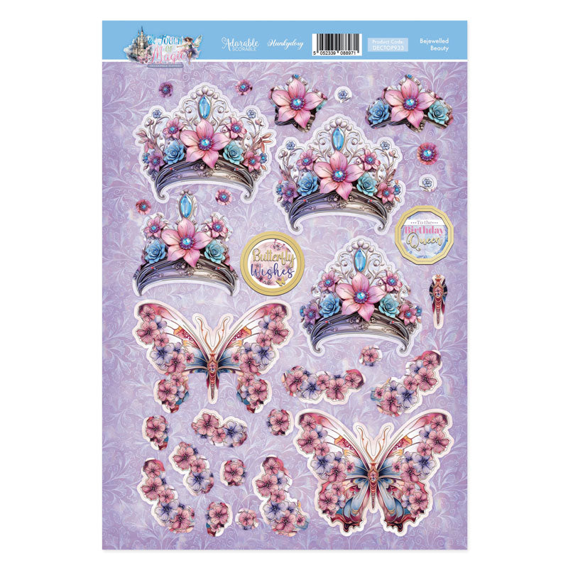 Bejewelled Beauty Decoupage Topper Sheet-1